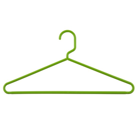 Green Tubular Hangers, Pack of 8